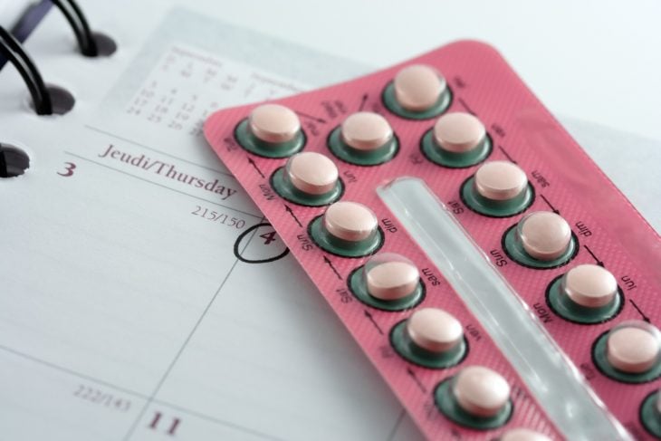 Cartera de pastillas anticonceptivas 