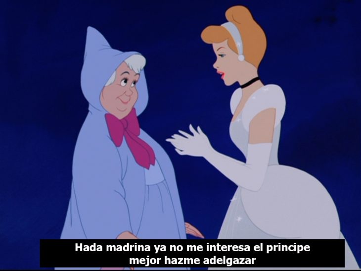 meme cenicienta y la hada madrina hazme adelgazar 