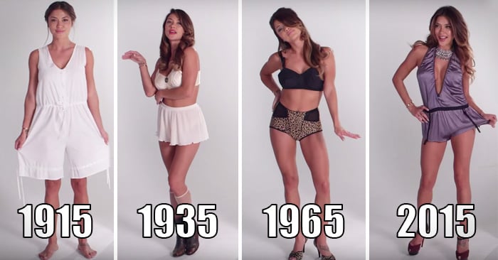 100 años de la ropa interior femenina en tan sólo 3 minutos