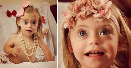 Esta niña de 2 años con síndrome de down gano contratos de modelaje gracias a su sonrisa