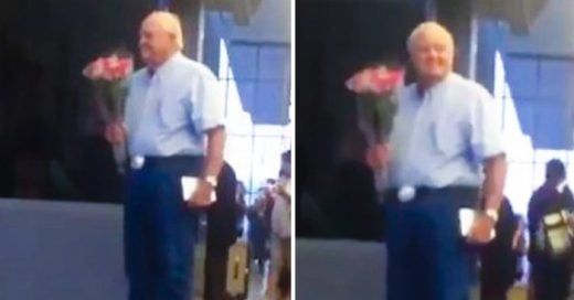 Millones de personas se enamoraron de este adorable anciano que espera a su amor en el aeropuerto