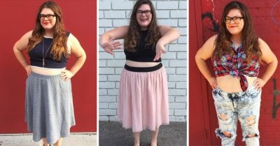 Una chica talla grande se atrevió a usar durante una semana ‘crop tops’. Esto es lo que sucedió