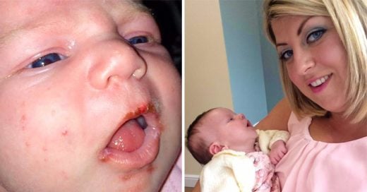 Esta mamá causó gran impacto en Facebook cuando mostró el por qué no se debe besar a los bebés