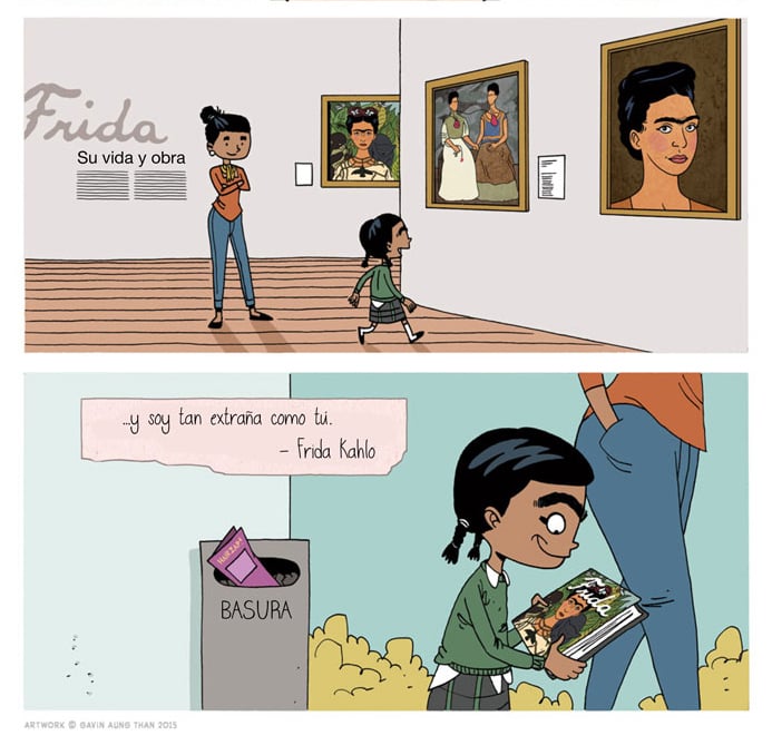 sexta parte del cómic de Frida Kahlo 