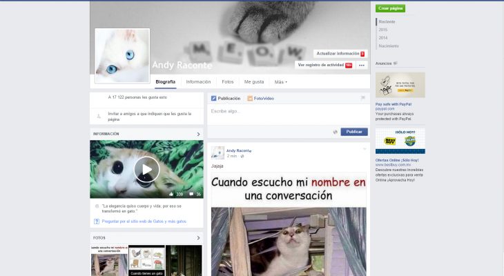 Captura de pantalla de facebook 