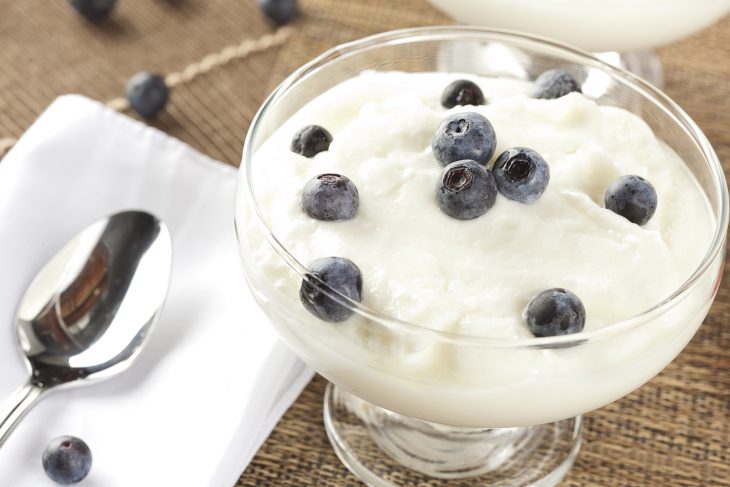 yogur griego con frutos