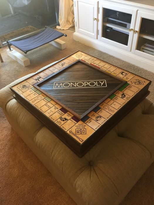 caja de madera antigua para monopoly