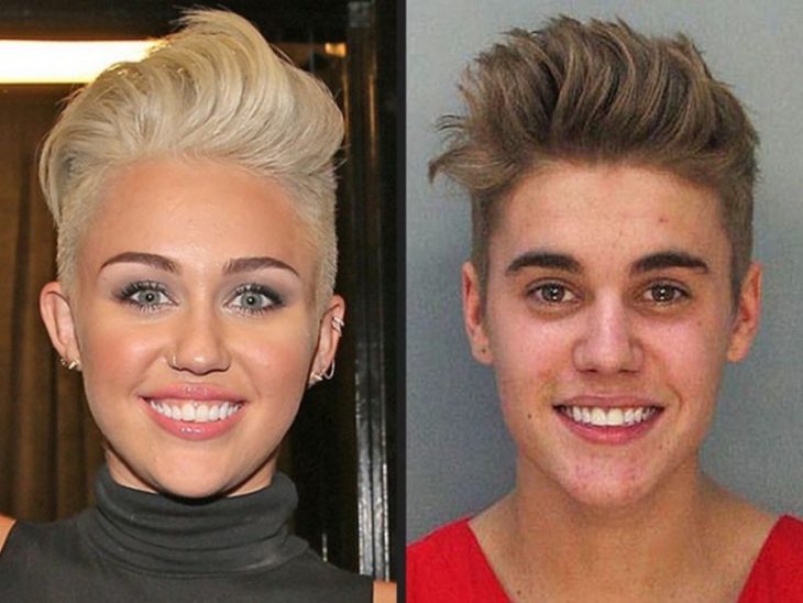 Miley Cyrus y Justin Bieber