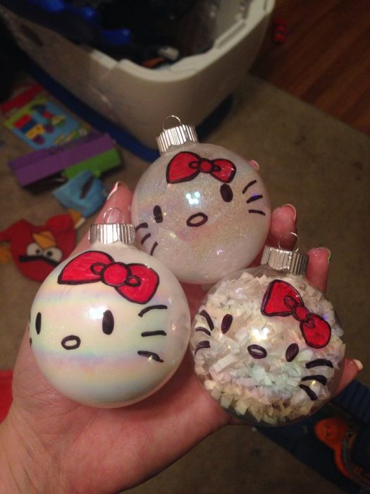 Esferas de navidad de Hello Kitty