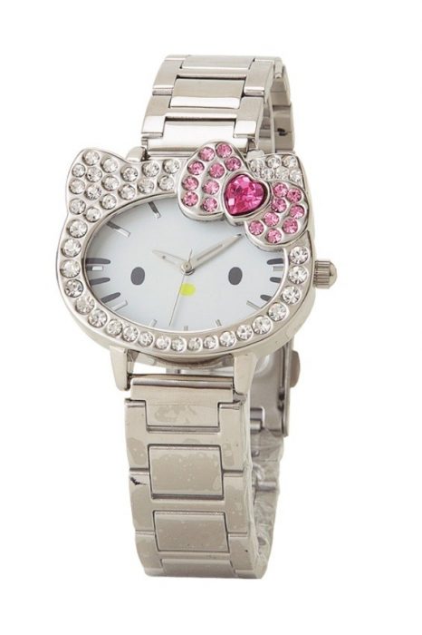 Reloj plateado de Hello Kitty