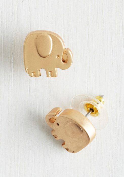 aretes en forma de elefante