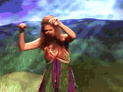 gif chica hippie