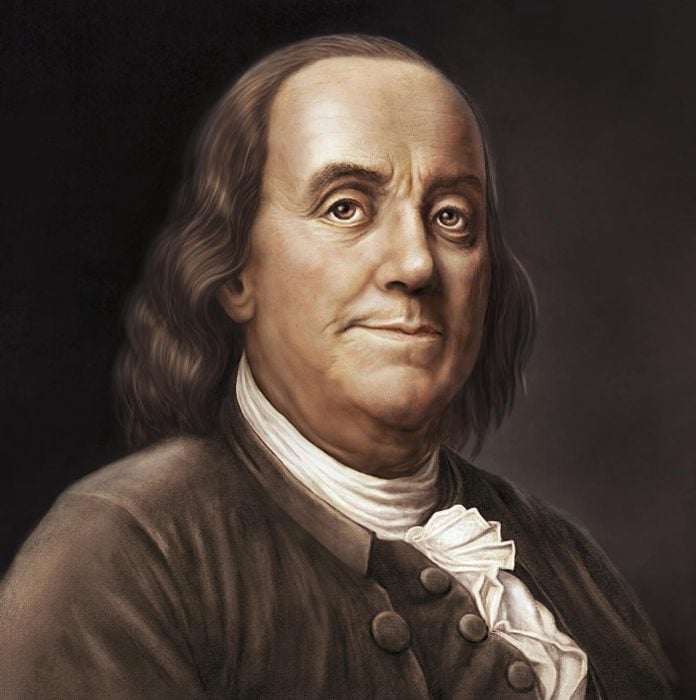 retrato Benjamin Franklin
