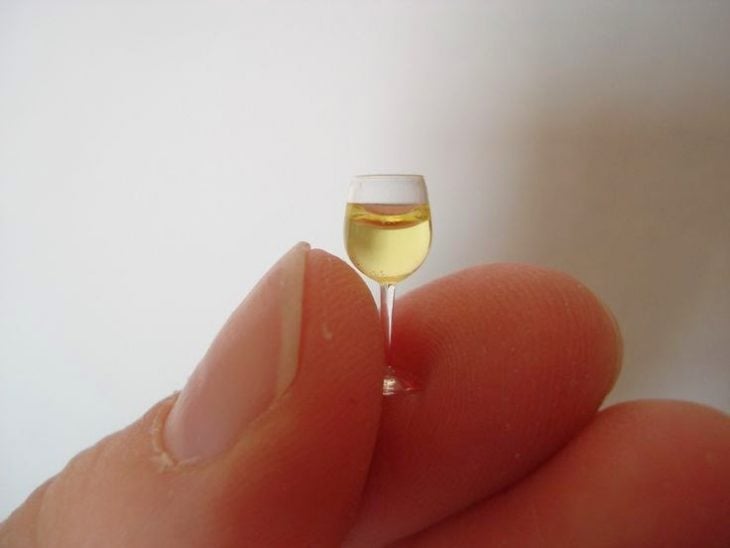copa de vino miniatura