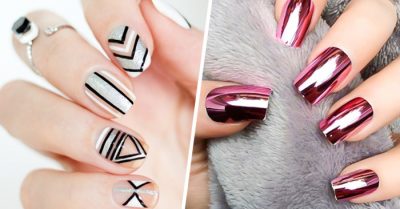 35 Diseños metálicos que le darán a tus uñas mucho brillo. ¡Hasta podrás reflejarte en ellas!
