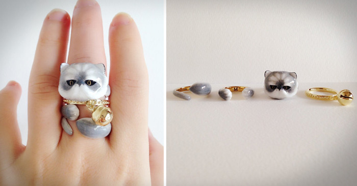 Anillos de 3 piezas que juntos se convierten en un adorable animal