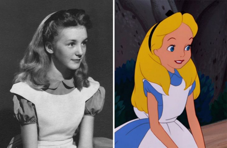 Kathryn Beaumont como Alicia en el país de las maravillas 