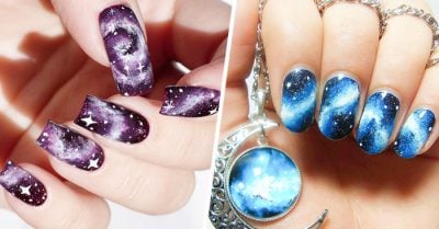 25 Diseños de uñas cósmicas que están fuera de este mundo. ¡Te encantarán!