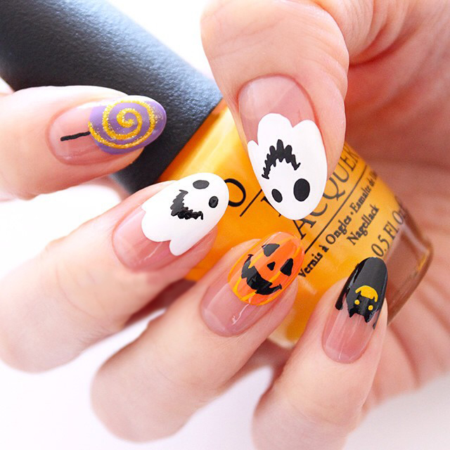 Diseño de uñas para halloween 