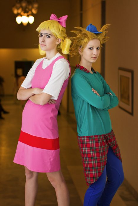 Disfraz de arnold y helga en la caricatura hey arnold!