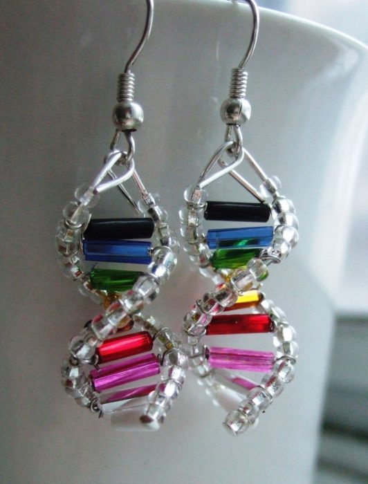 aretes cadena de adn