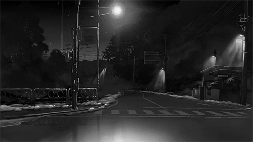 gif calle sola de noche