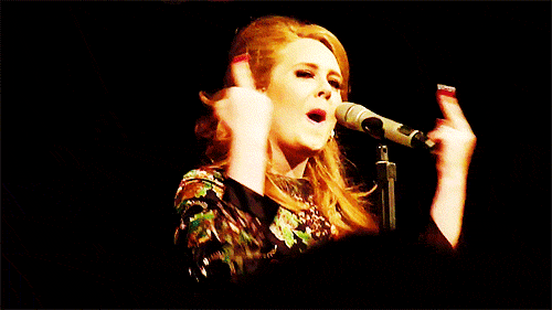 GIF Adele diciendo groserías 