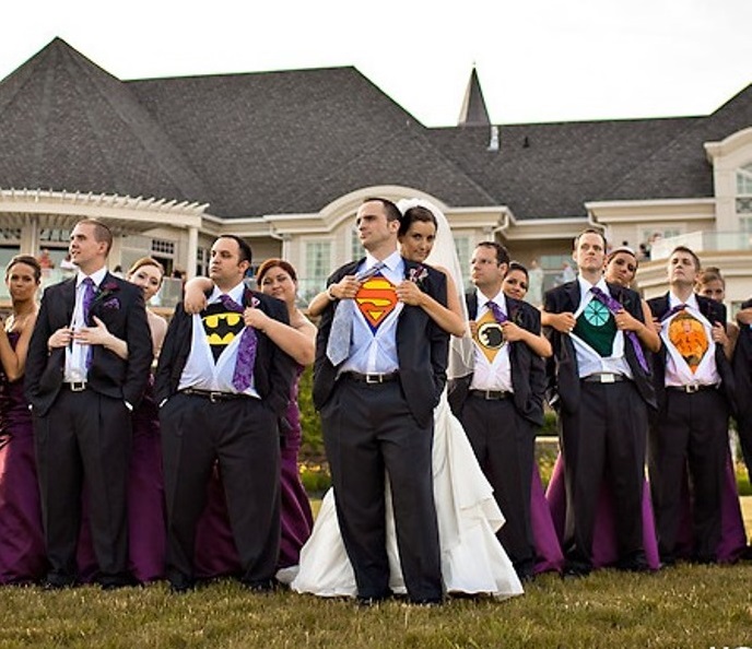 padrinos de boda superhèroes