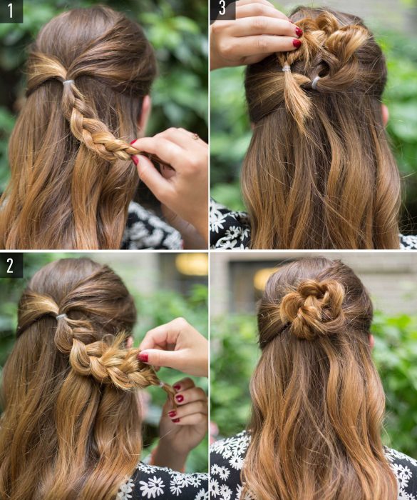 Peinado con trenza en pocos minutos 