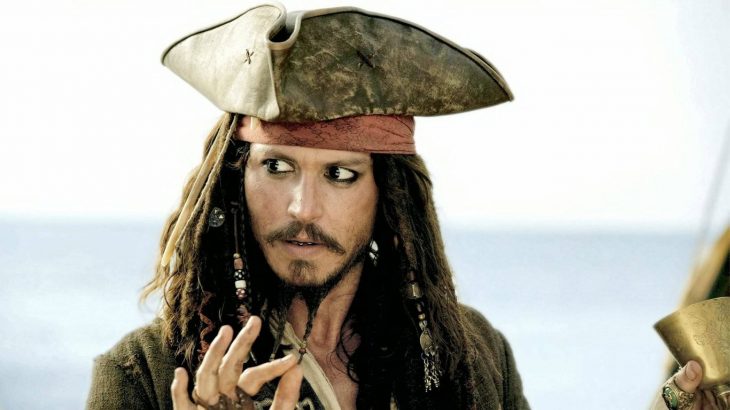 Actriz Jonhy deep como jack sparroww en piratas del caribe 