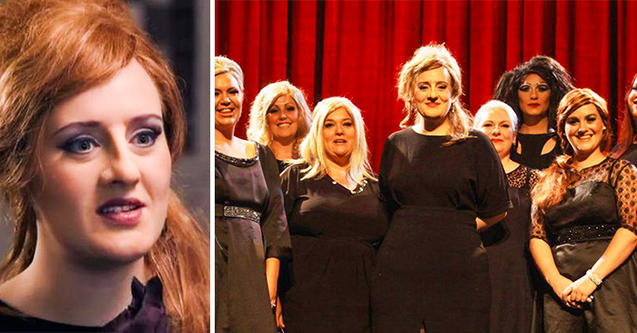 La cantante Adele se disfraza de ella misma en un concurso de imitadoras, y sorprende a sus fans