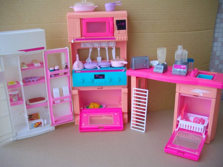 set de cocina de barbie de los 90's