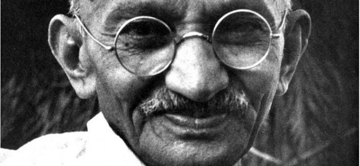 retrato de Gandhi