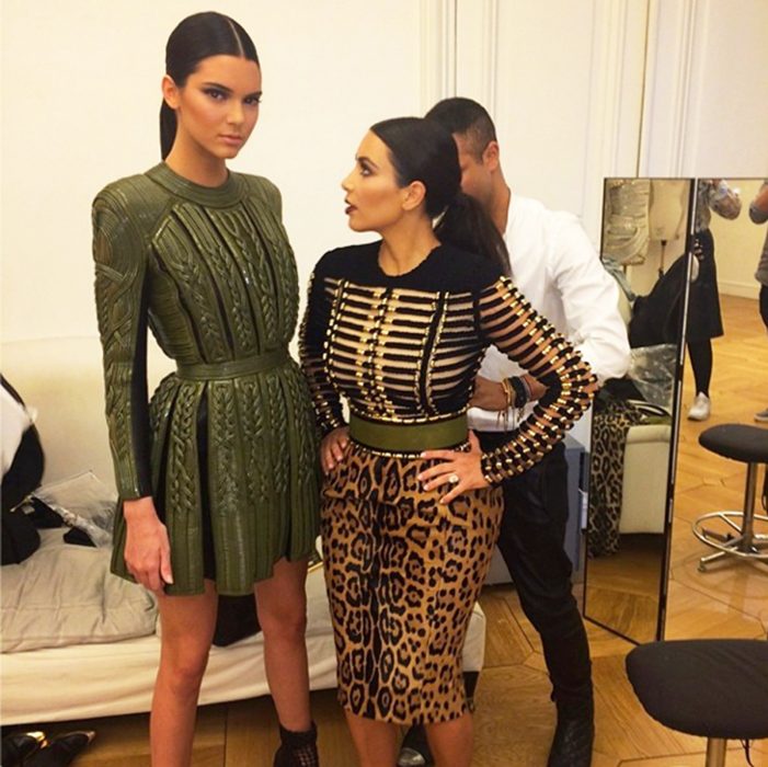 Kendall jener junto a kim kardashian 