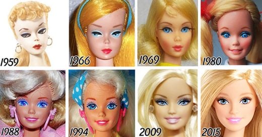 Evolución de la famosa muñeca Barbie en 56 años