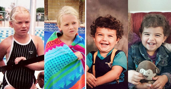fotos de padres e hijos a la misma edad donde aparecen increíblemente idénticos