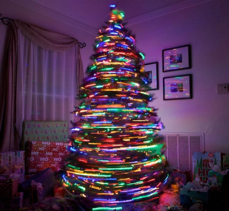 árbol de navidad de luces