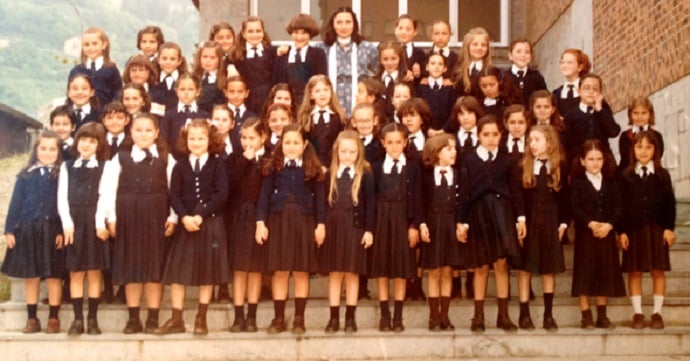 foto antigua de chicos de colegio