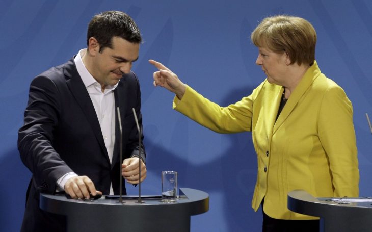 Angela Merkel y Alexis Tsipras