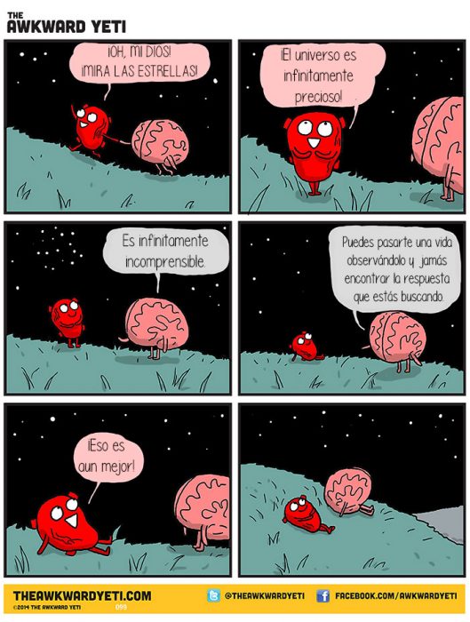 Corazón Vs Cerebro Cómic Awkward Yeti