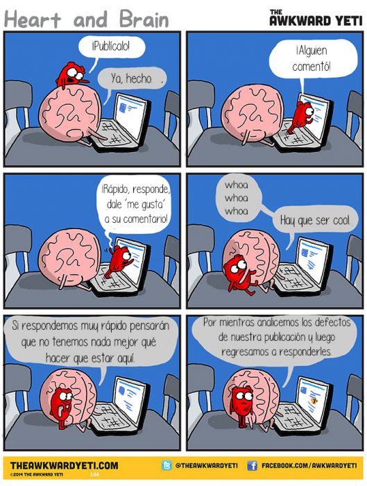 Corazón Vs Cerebro Cómic Awkward Yeti