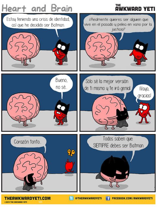 Corazón Vs Cerebro Cómic Awkward Yeti