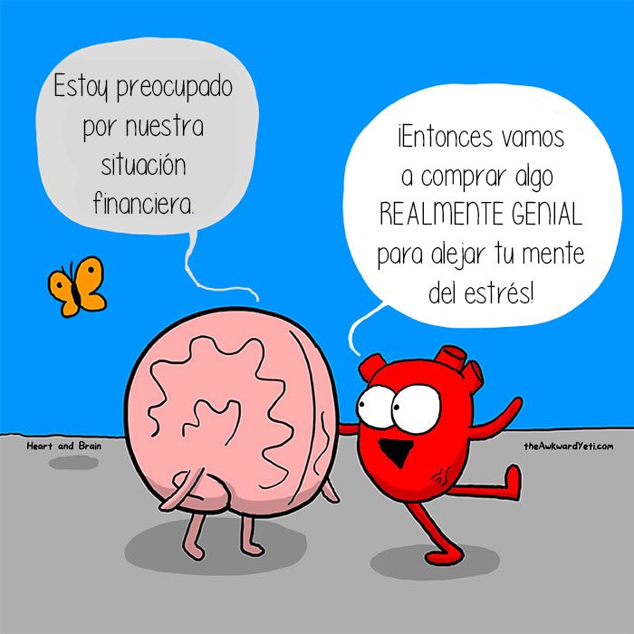 Corazón Vs Cerebro Cómic Awkward Yeti