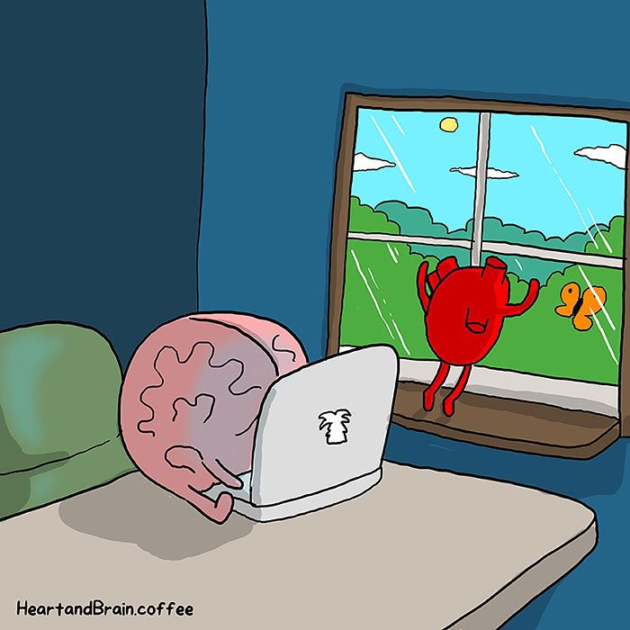 Corazón Vs Cerebro Cómic Awkward Yeti