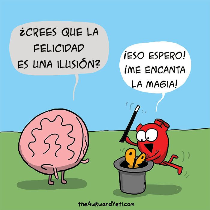 Corazón Vs Cerebro Cómic Awkward Yeti