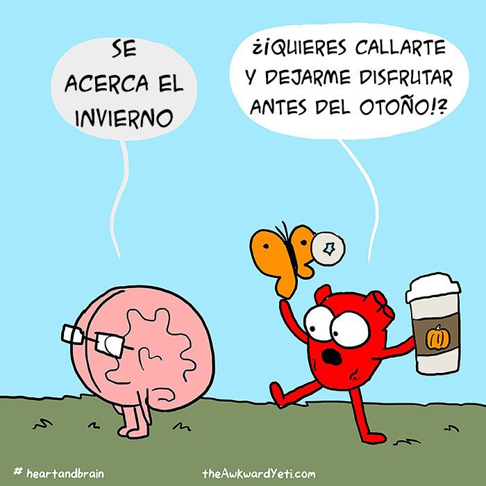 Corazón Vs Cerebro Cómic Awkward Yeti