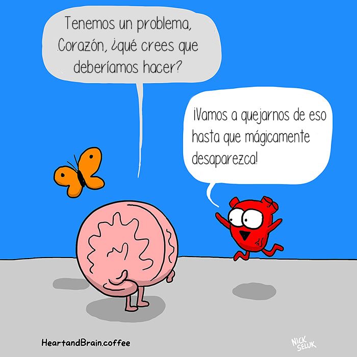 Corazón Vs Cerebro Cómic Awkward Yeti