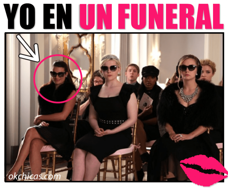 Meme yo en un funeral 