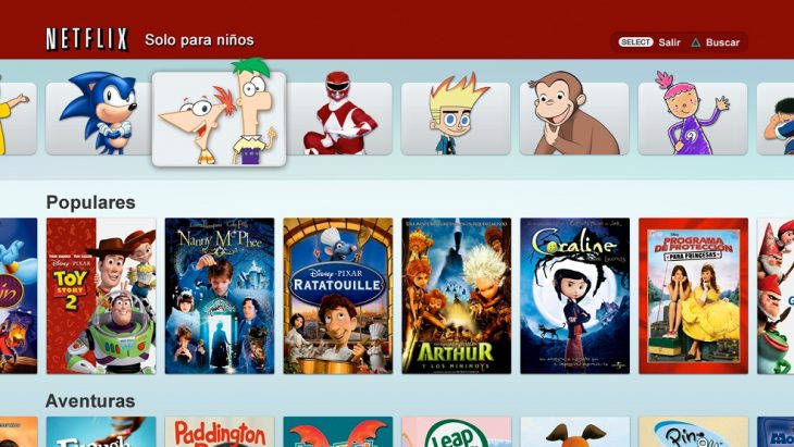 Cuenta de netflix con películas para niños 