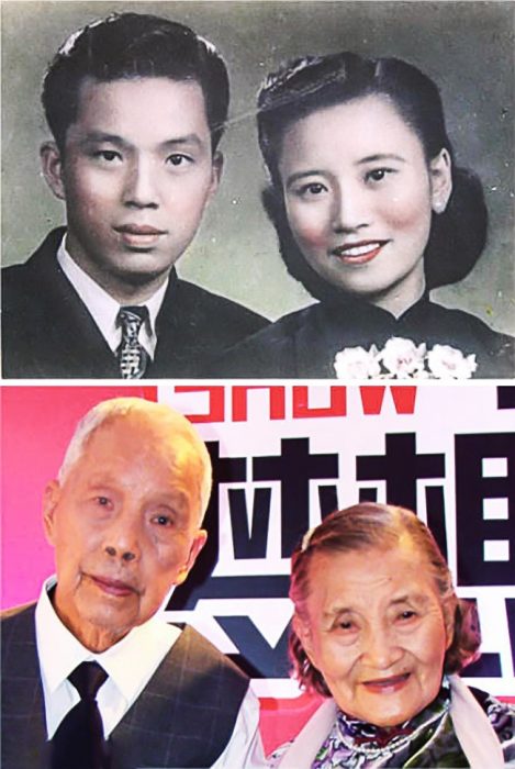 Cao Yuehua y Wang Deyi antes y después